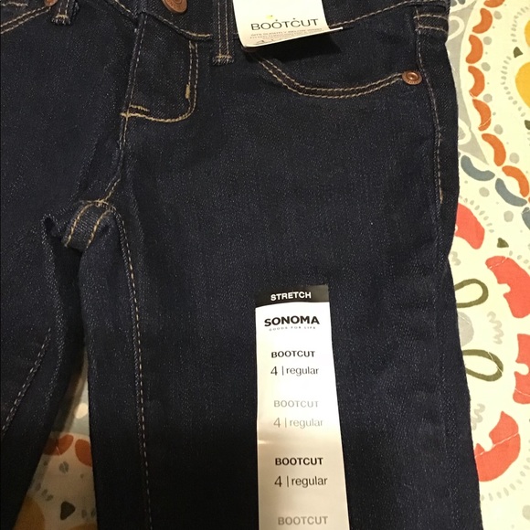 NWT Girls Sonoma Bootcut Jeans Size 4 - Picture 3 of 6